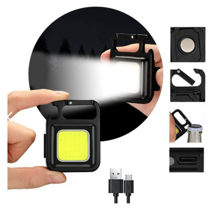 mini linterna llavero recargable multifu