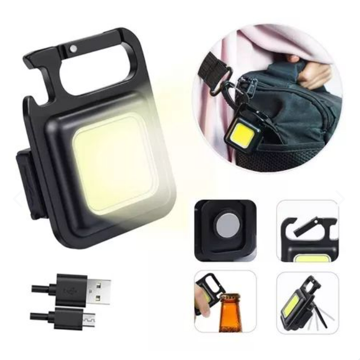 mini linterna llavero recargable multifu