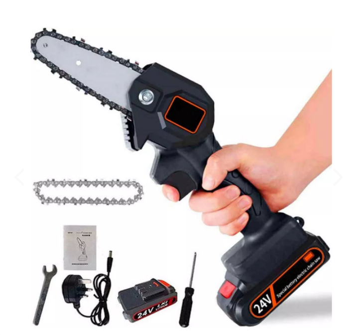 MINI MOTOSIERRA DE MANO PORTÁTIL RECARGA