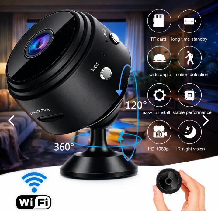 Mini Camara Espia Vigilancia Ip A9 Wifi